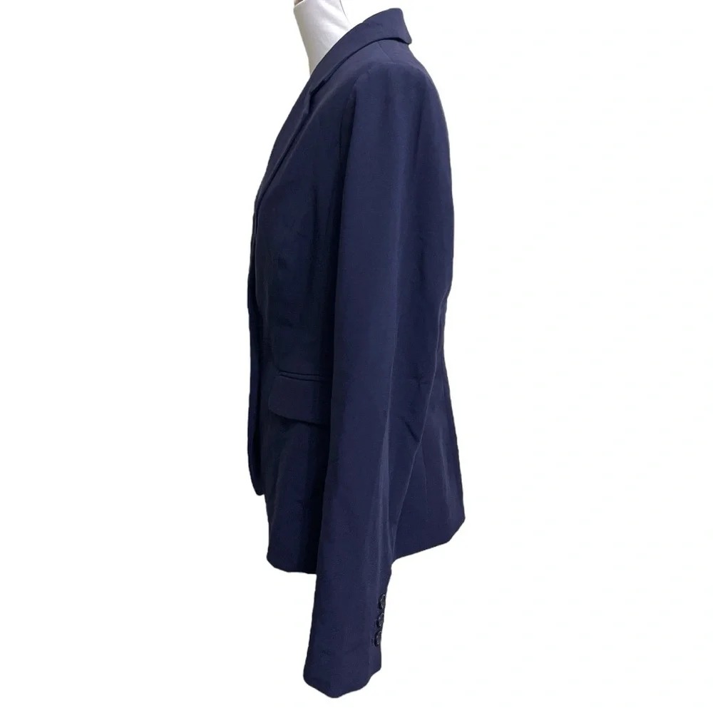 The Limited Women Blue Navy Tailored Fit Blazer with Notched Lapels Size 10 - Picture 2 of 11